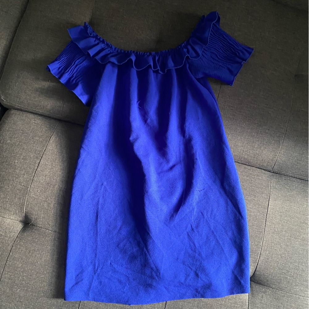 Blue Ruffled Dress Zara - Size M